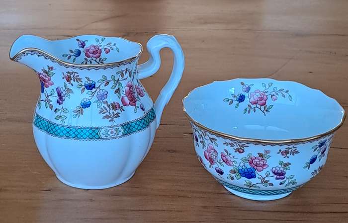 Spode 'Audley' Milk Jug and Sugar Bowl