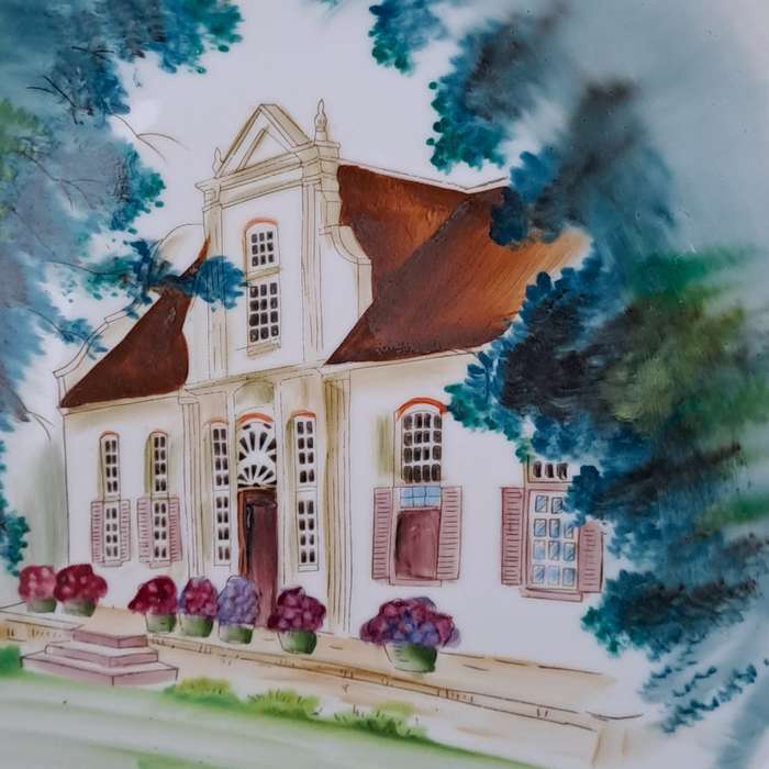 Chinese Hand Painted Plate - Signed