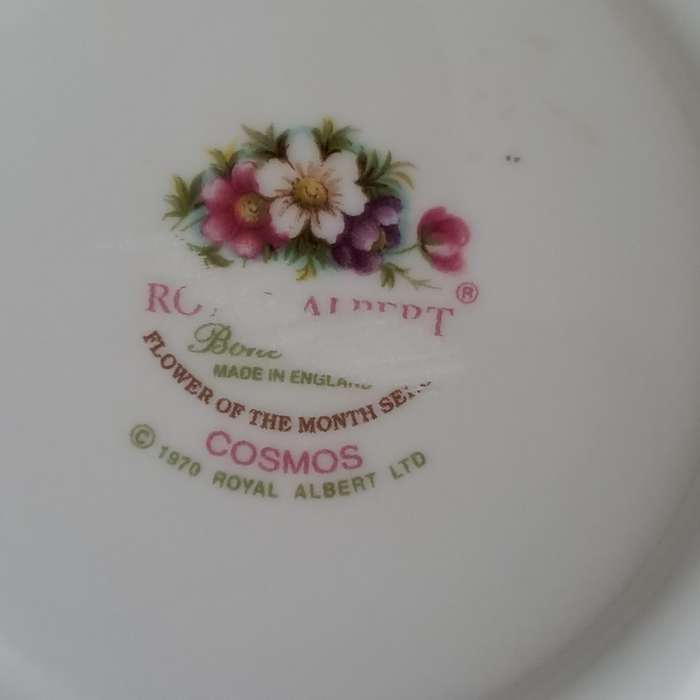 Royal Albert Flower Of the Month Saucer 'October'