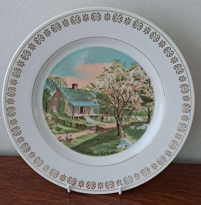 Currier & Ives 'Spring' Plate