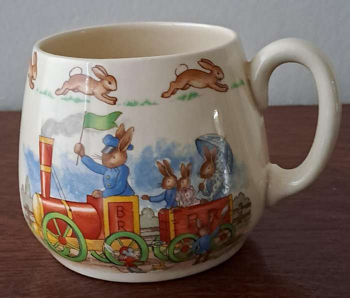 Royal Doulton Bunnyking Mug signed by Barbara Vernon