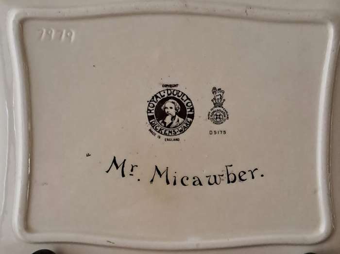Royal Doulton Dickensware Shallow Dish 'Mr Micawber'