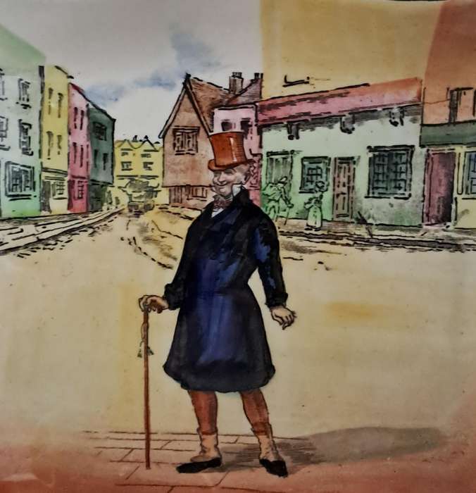 Royal Doulton Dickensware Shallow Dish 'Mr Micawber'