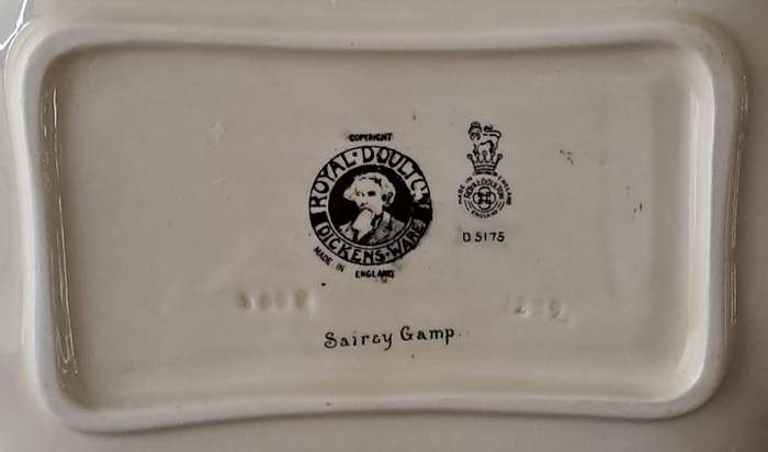 Royal Doulton Dickensware Dish 'Sairey Gamp'