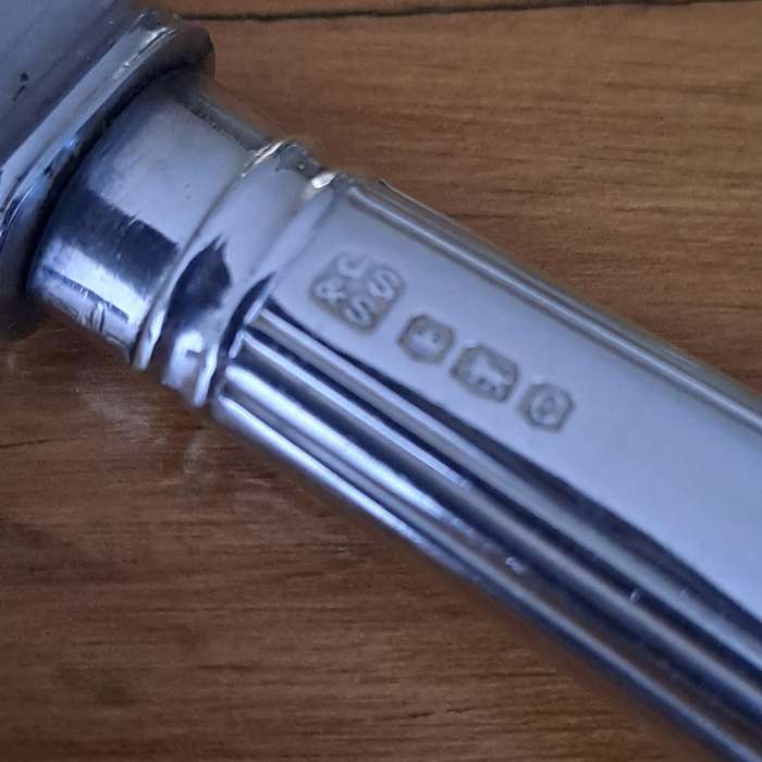 Hallmarked Cake Knife - John Sanderson  & Co Sheffield 1929