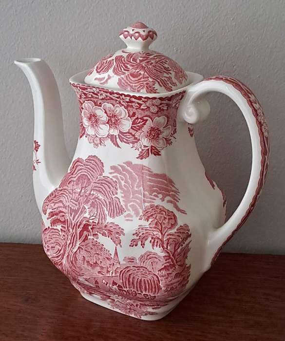 Enoch Wedgwood Tunstall 'Woodland' Large Coffee Pot
