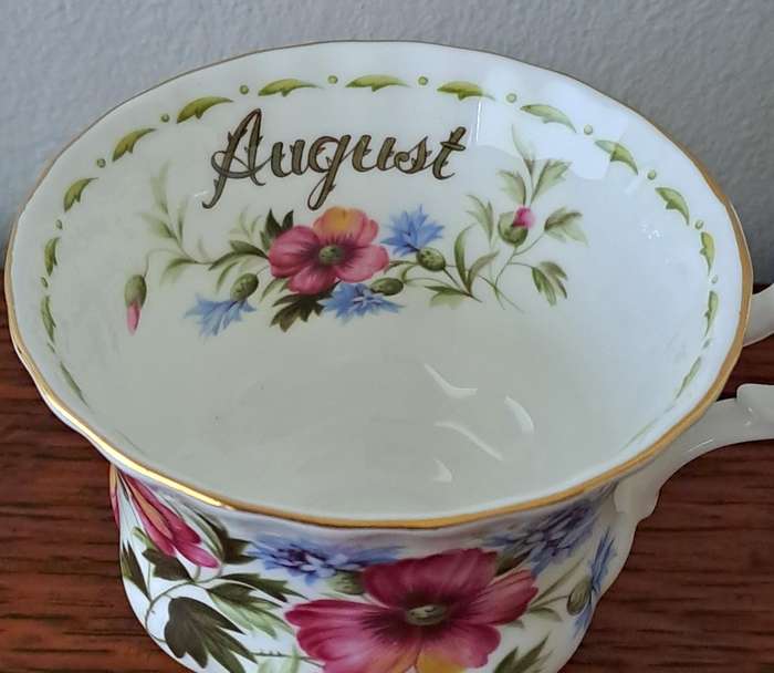 Royal Albert Flower of the Month Tea Cup - August