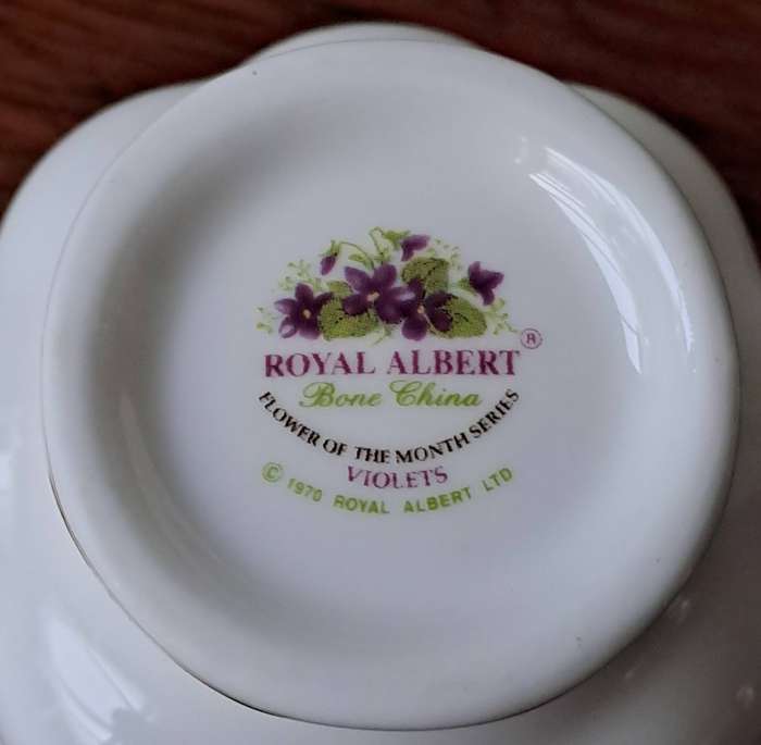 Royal Albert 'February' Teacup and Saucer