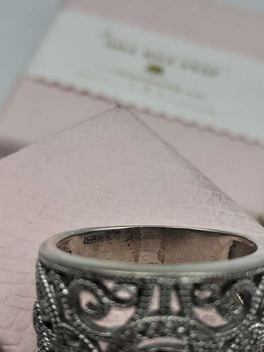 Sterling silver ladies ring Size: N