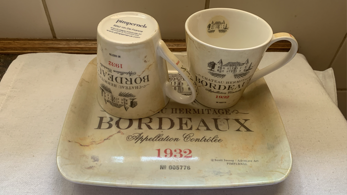 Pimpernel 8262 Vin De France Mugs and Tray
