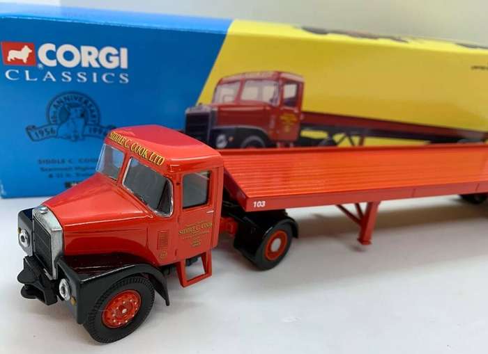 Siddle C Cook Scammell Highwayman, Artic Flatbed,
