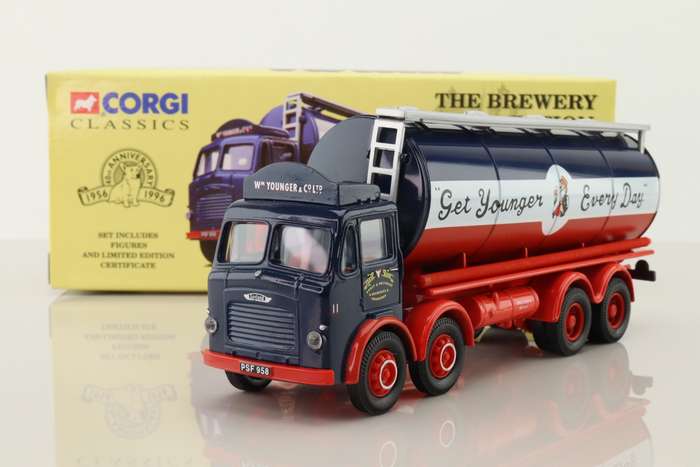 Leyland Mouthorgan Cab, 8 Wheel Cylindrical Tanker, Wm Younger & Co Ltd
