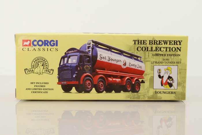 Leyland Mouthorgan Cab, 8 Wheel Cylindrical Tanker, Wm Younger & Co Ltd