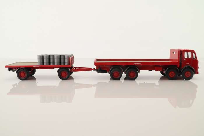 Leyland Mouthorgan Cab, Flatbed With Trailer, British Road Services, Greenheys