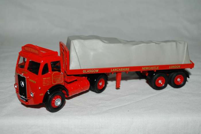 Suttons of St Helens Atkinson Tractor unit and Flatbed Trailer with sheeted load.