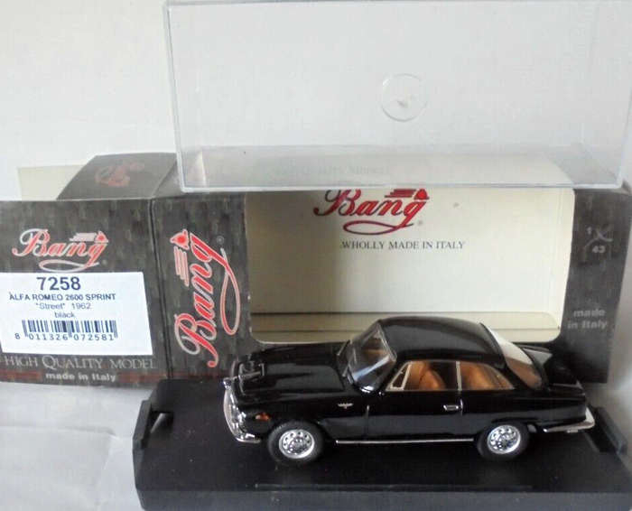 Alfa Romeo 2600 Sprint 1962 Dark Mink MINT Boxed