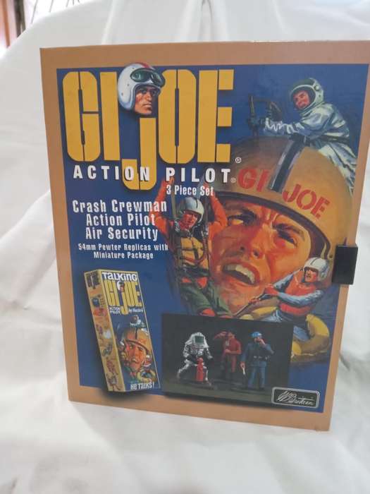 Britains  G I Joe Action Piolet 3 Piece set  54mm Pewter Replicas
