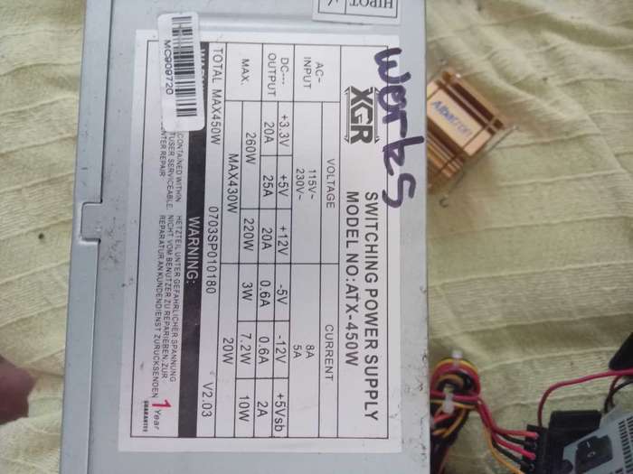 Assorted computer power supplies
