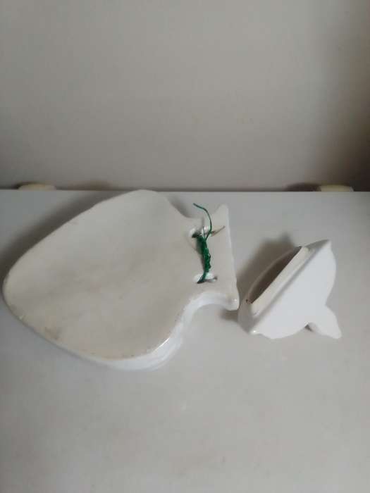 vintage lavabo spigot wall pocket fountain wall planter pottery, Italian, Ideal gift.