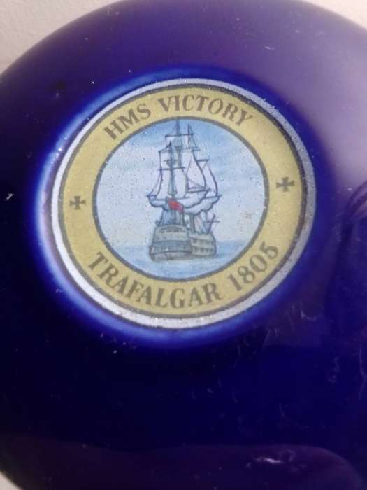 Wade ship's Decanter. Pussers, British Navy Rum Admiral Lord Nelson empty Ships Wade 1980 Decanter.