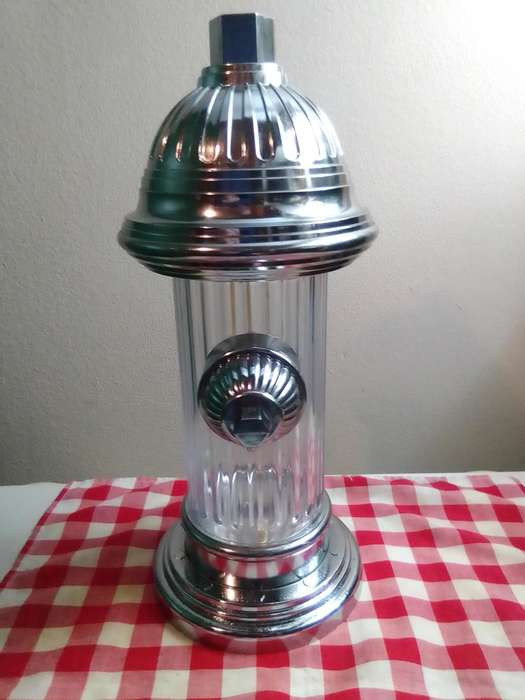 Wow 3 Bar Items. A Soda pump Fire Hydrant, Clear Ice crusher. Old Knight bar accessories on hanger.
