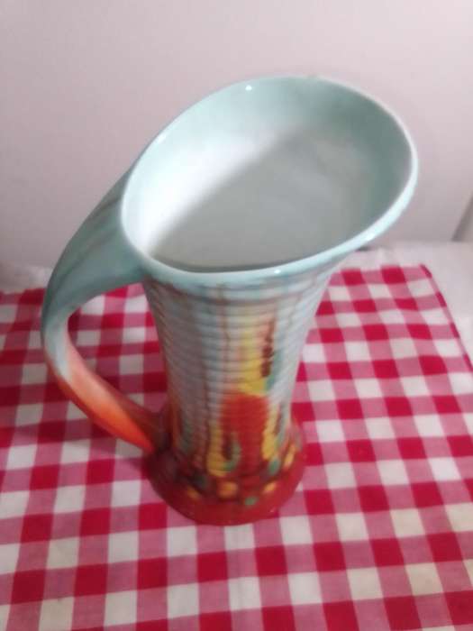 1940 Pitcher/Vase, Vintage Royal Art Pottery Longton/Falcon Ware 26cm Jug, Deco Style.