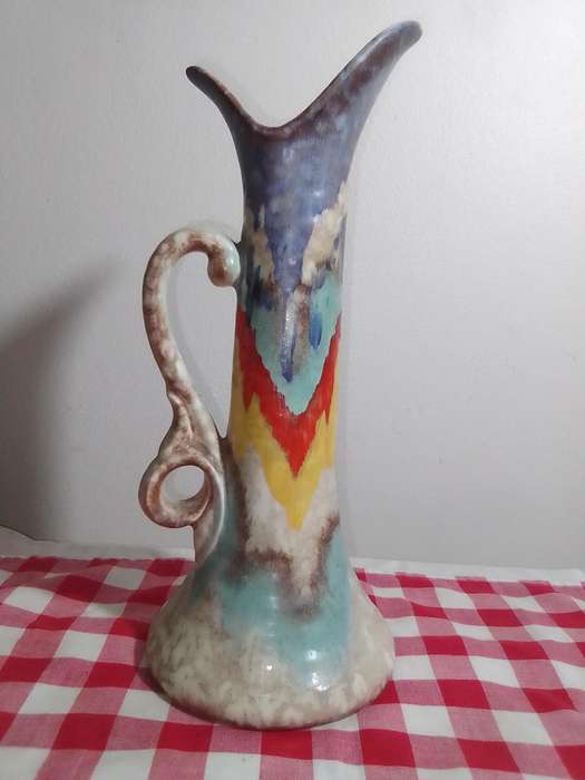 Vintage Made in Czechoslovakia porcelain Vase. An Outstanding Example piece of Art Nouveau.