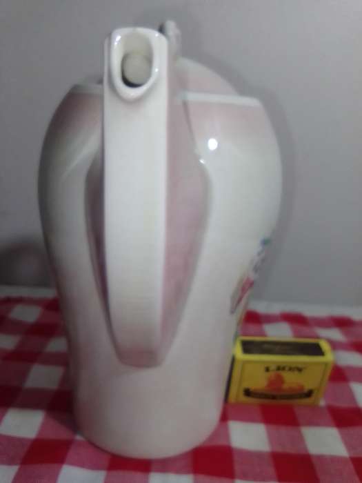 1935 Susie Cooper Dresden Spray with Pink Band Coffee Pot in excellent condition for it's AGE.