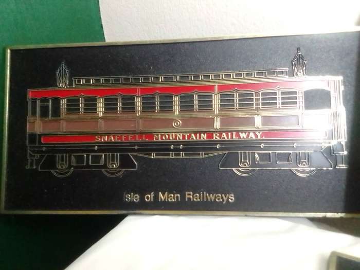 Vintage Transportation Rail & Steam plaques. Mann Railway 1873 Steam Engine Wall Art Raised Plaques.
