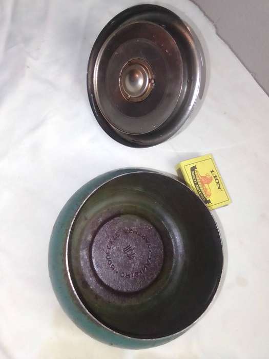 Vintage 1930's Roulette Push Button Original Bernadotte and Bjorn Spinning Ashtray.