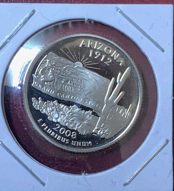 !!! USA 2008S Arizona Quarter Dollar  !!!