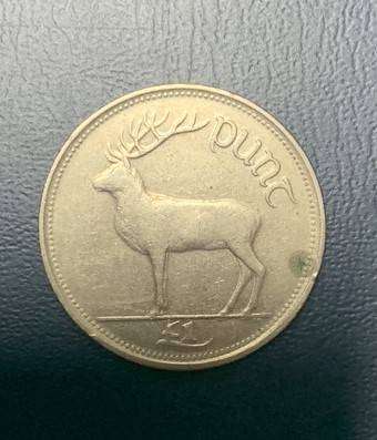 !!! Irish 1 Pound Coin - 1990 !!!