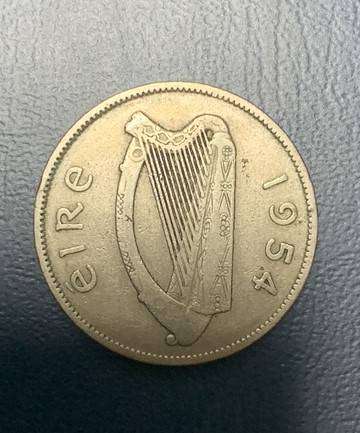 !!! Irish 1 Pre-Decimal 2 Shillings - 1954 !!!