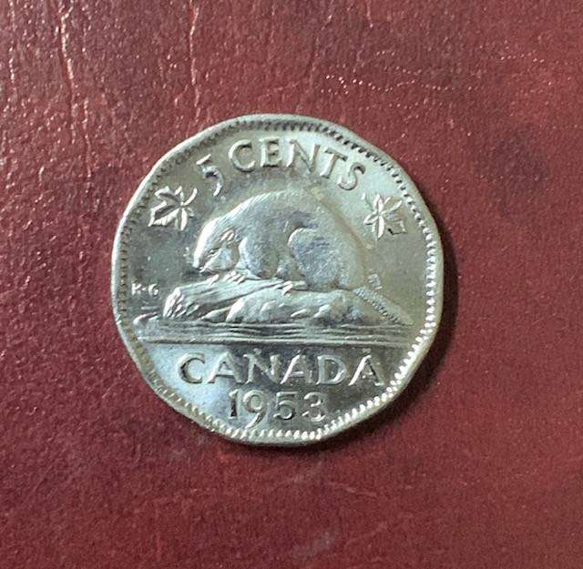 !!! Canada 1953 5 Cent !!!