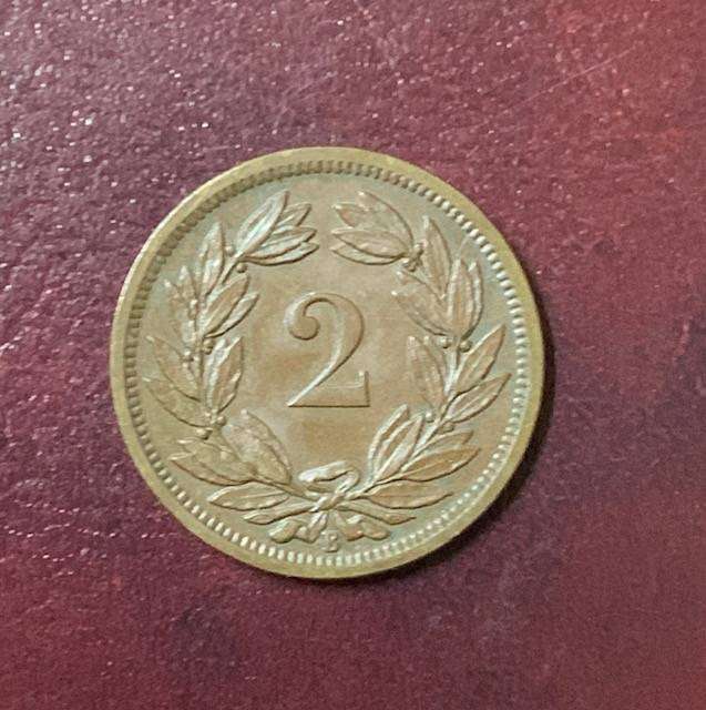 !!! Switzerland 1886B - 2 Rappen !!!