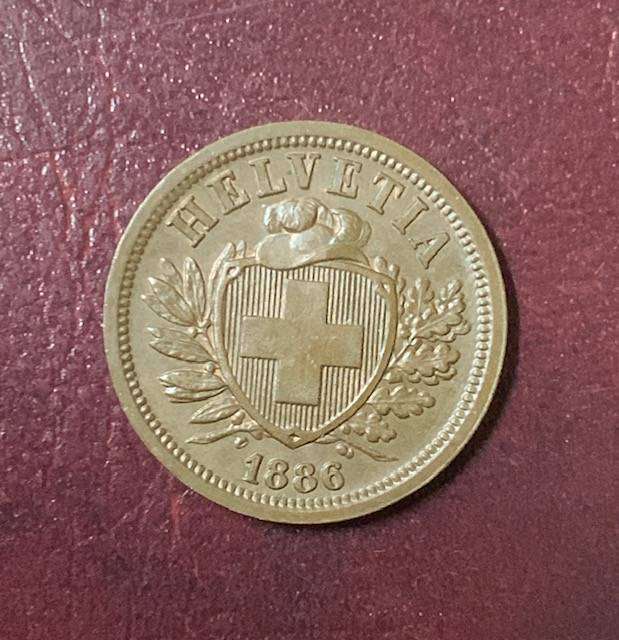 !!! Switzerland 1886B - 2 Rappen !!!