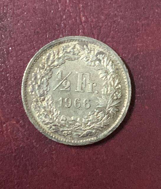 !!! Switzerland 1966B - 1/2 Franc !!!