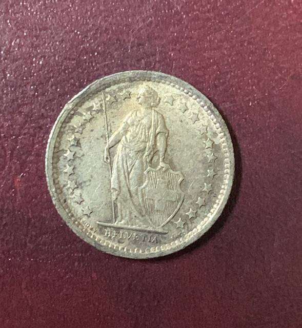 !!! Switzerland 1966B - 1/2 Franc !!!