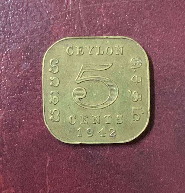 !!! Ceylon 1942 - 5 Cent!!!