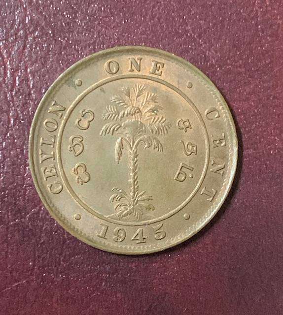 !!! Ceylon 1945 - 1 Cent!!!