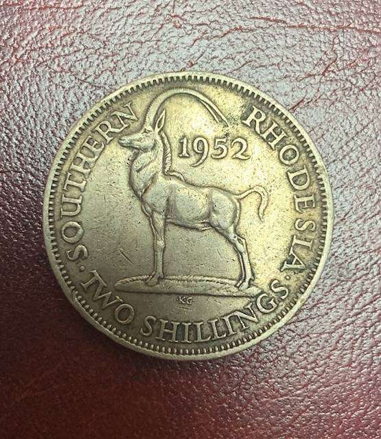 !!! Southern Rhodesia 1952 - 2 Shilling !!!