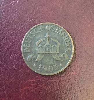 !!! German East Africa 1905 A  1/2 Heller !!!