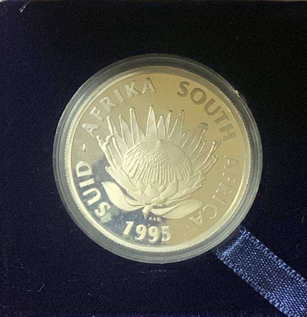 !!! South Africa Railway R1 1995 Protea Silver Proof !!!