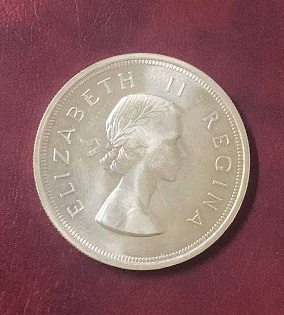 !!! South Africa Union 1953 5 Shillings/Crown !!!