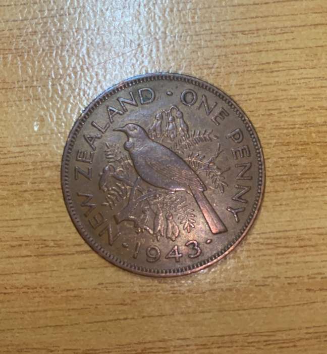 New Zealand 1943 One Penny