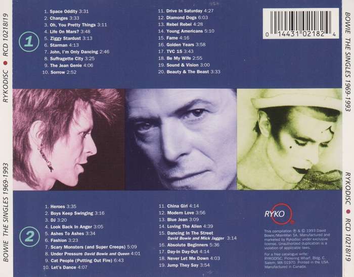 David Bowie - The Singles 1969-1993 (Double CD)