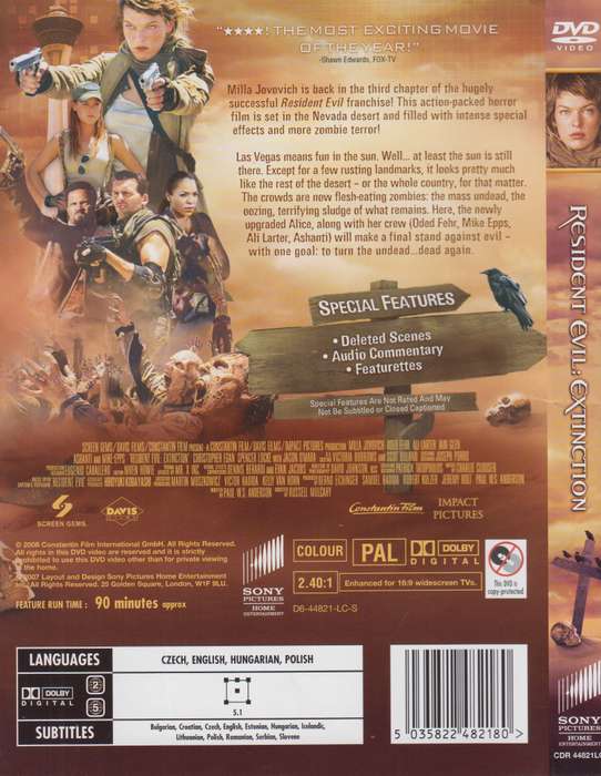 Resident Evil - Extinction (DVD)