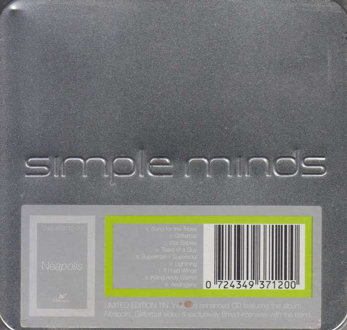 Simple Minds - Neapolis (Limited Edition CD In Steel Case)
