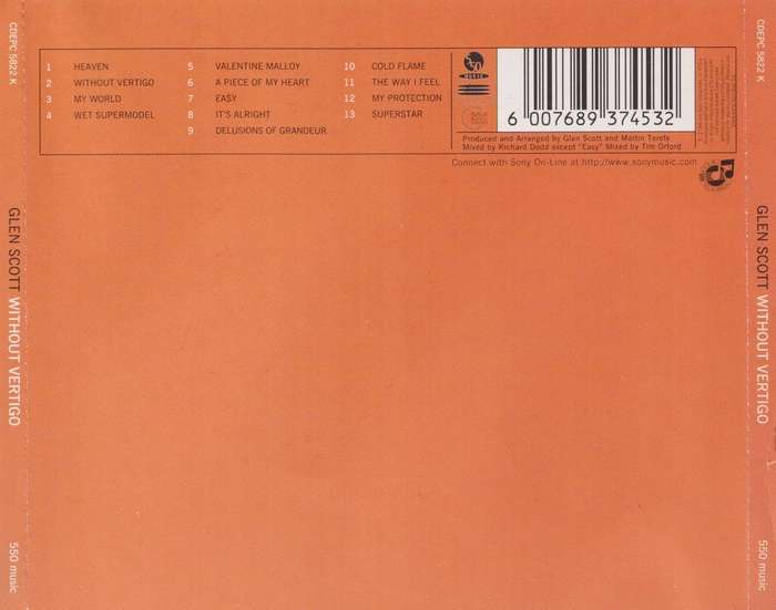 Glen Scott - Without Vertigo (CD)