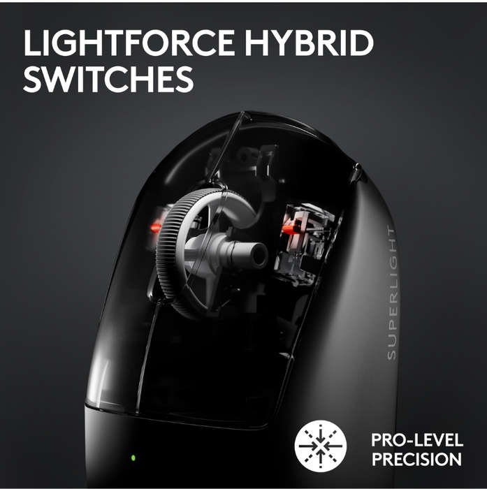 Logitech G PRO X Superlight 2 Lightspeed Wireless Gaming Mouse - 24GHZ - White